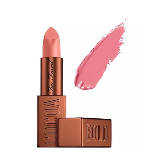 Too Faced Cocoa Bold Lipstick High Pigment Lip Creamy Matte Vegan Cruelty Free - Picture 3 of 7